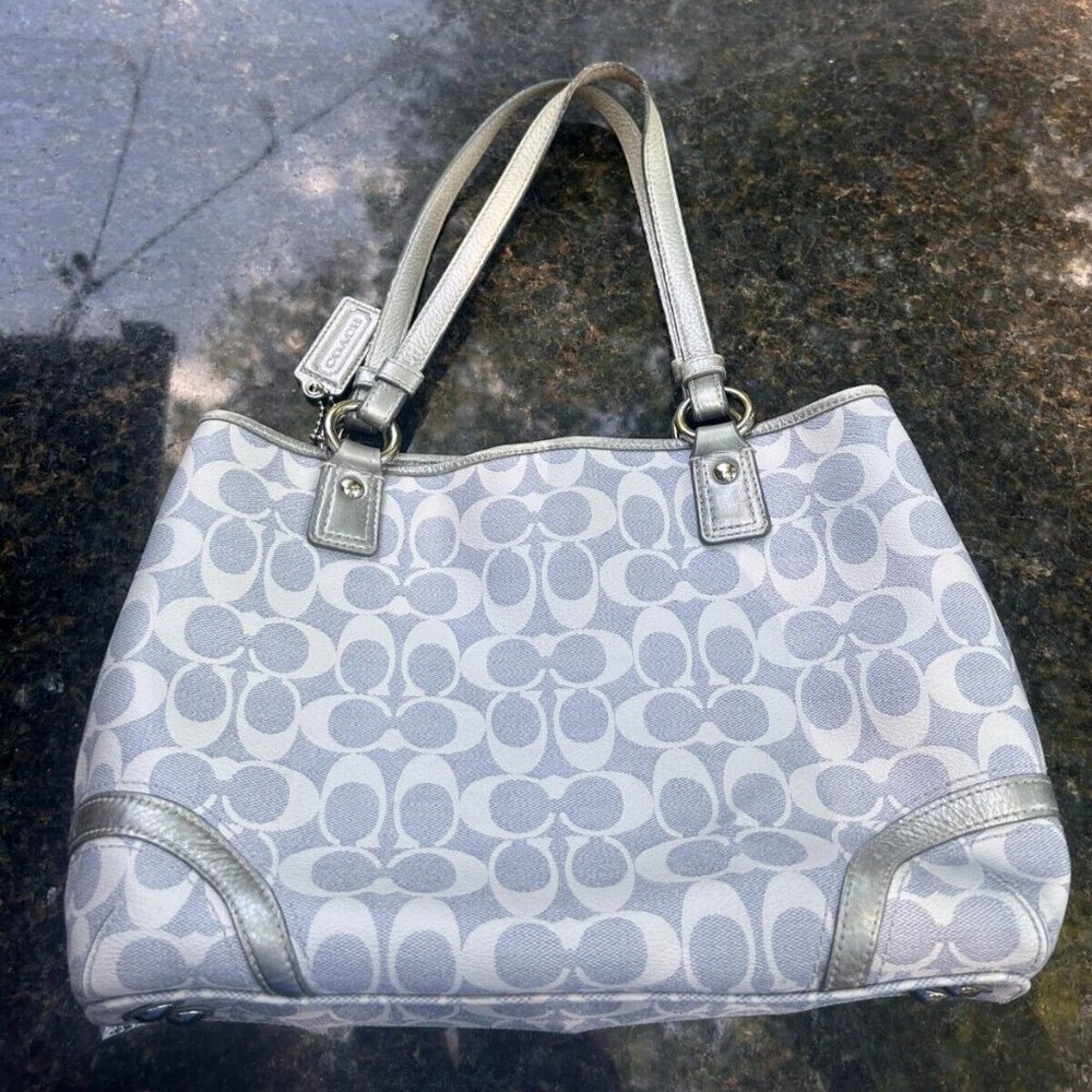 F18921 Coach Signature Heritage Satchel Bag